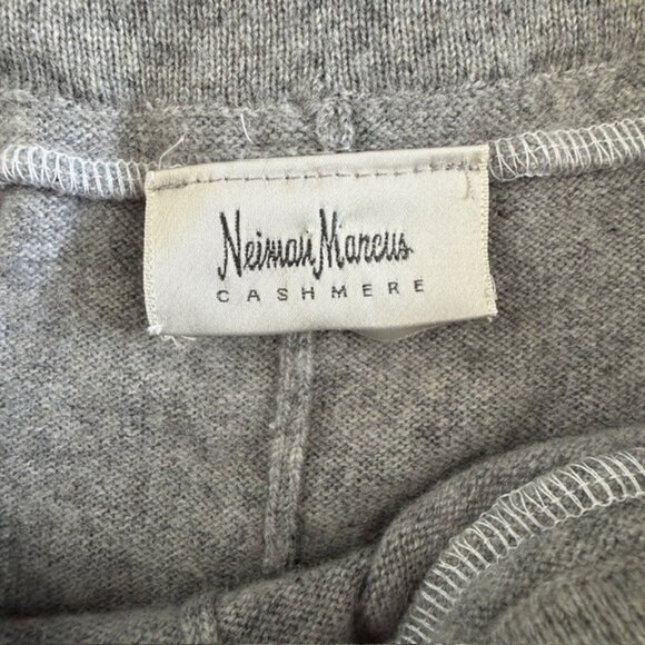 NEIMAN MARCUS 2 Pc Heather Gray Cashmere Lounge PJ Set Medium - Picture 13 of 13